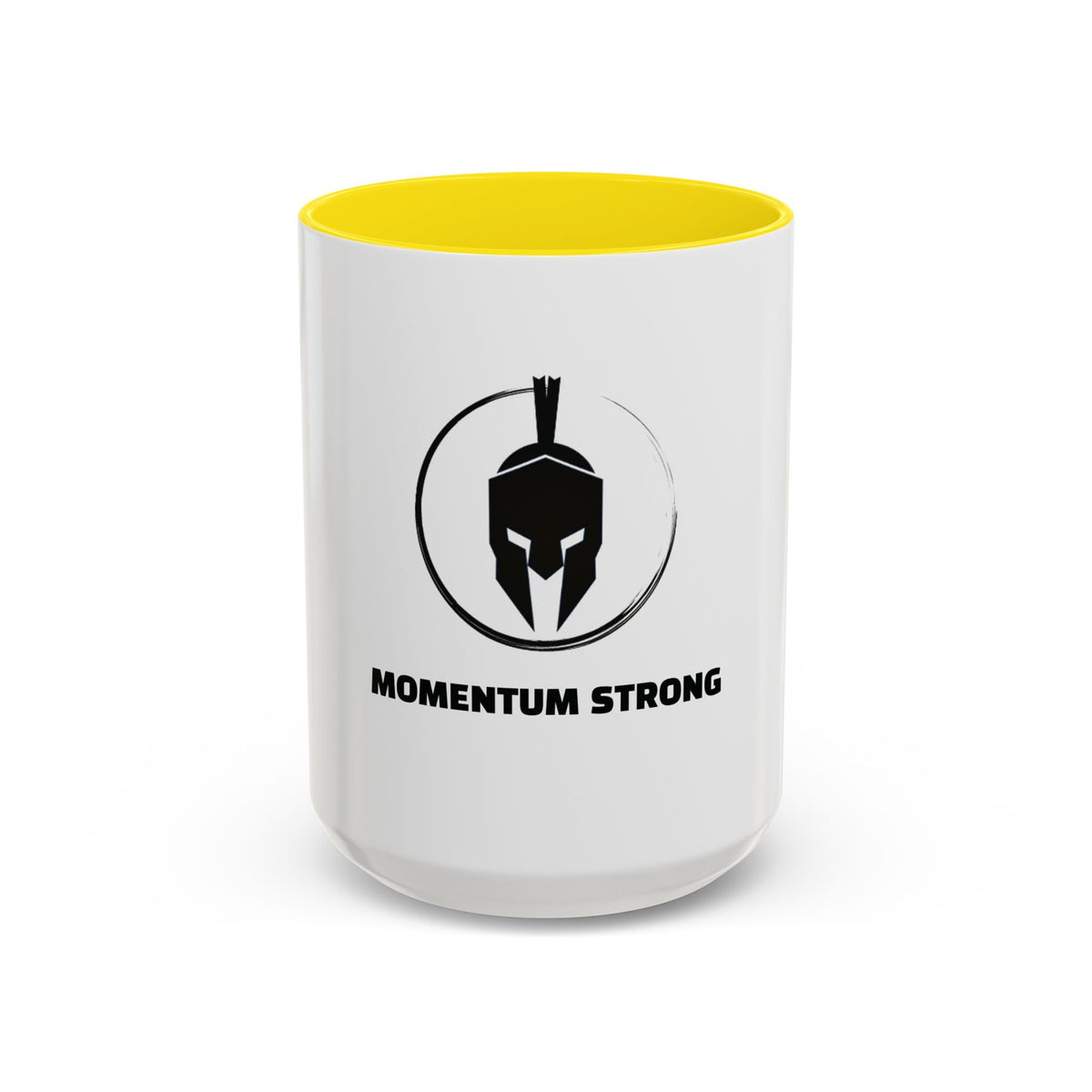 Momentum Strong Coffee Mug – Motivational 11oz & 15oz Accent Mug for Fitness Enthusiasts Printify