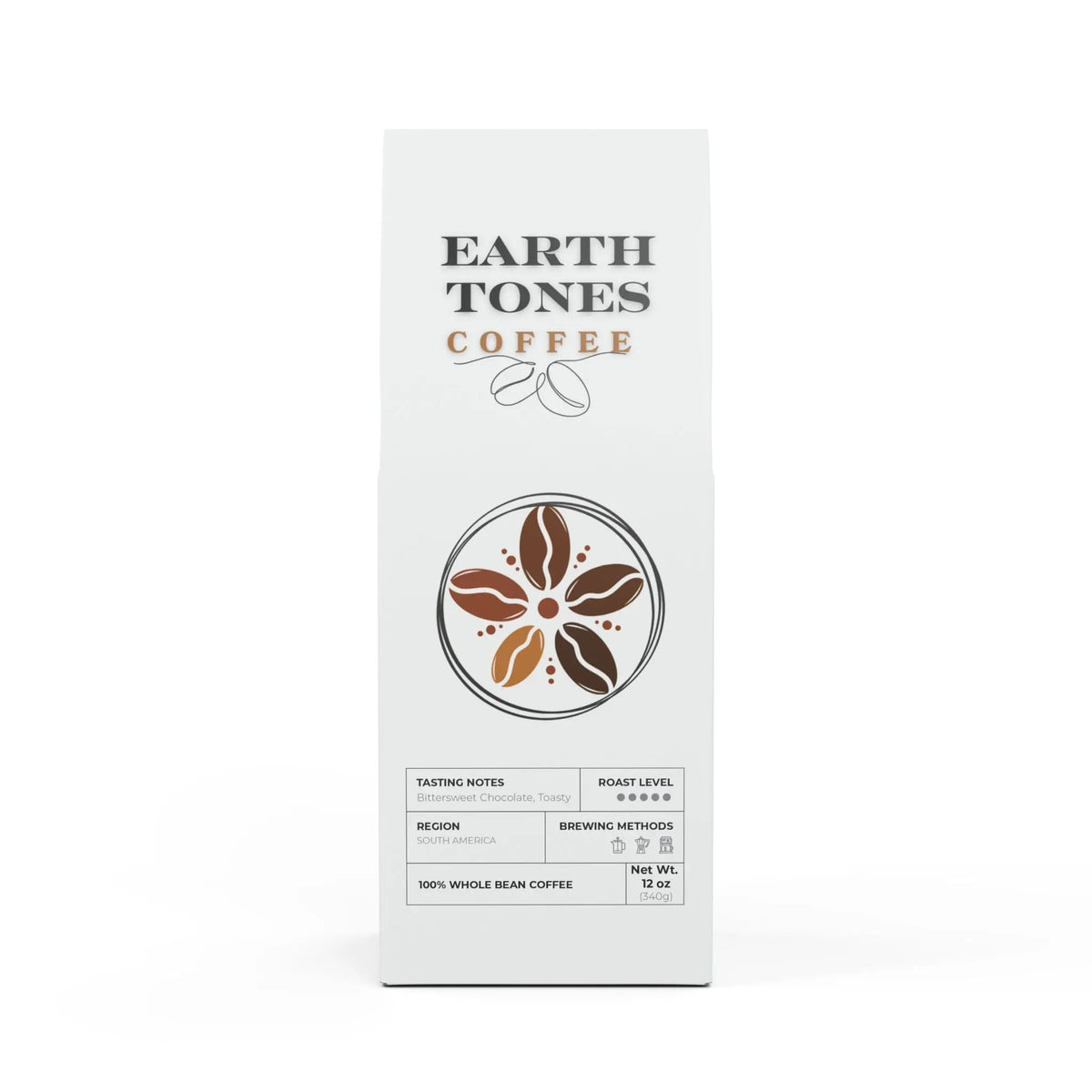 Earth Tones Coffee - Midnight Ember Blend (Dark French Roast) Printify